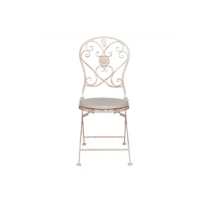 Chaise fer forgé + coussin - Carmen